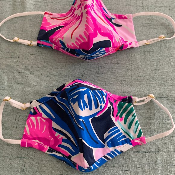 Lilly Pulitzer Accessories - Lilly Pulitzer Face Masks Adult + Child Size